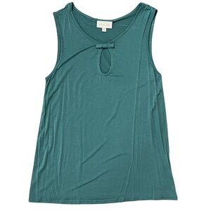 Modcloth Sleeveless Top With Keyhole And Bow Accent Size Small